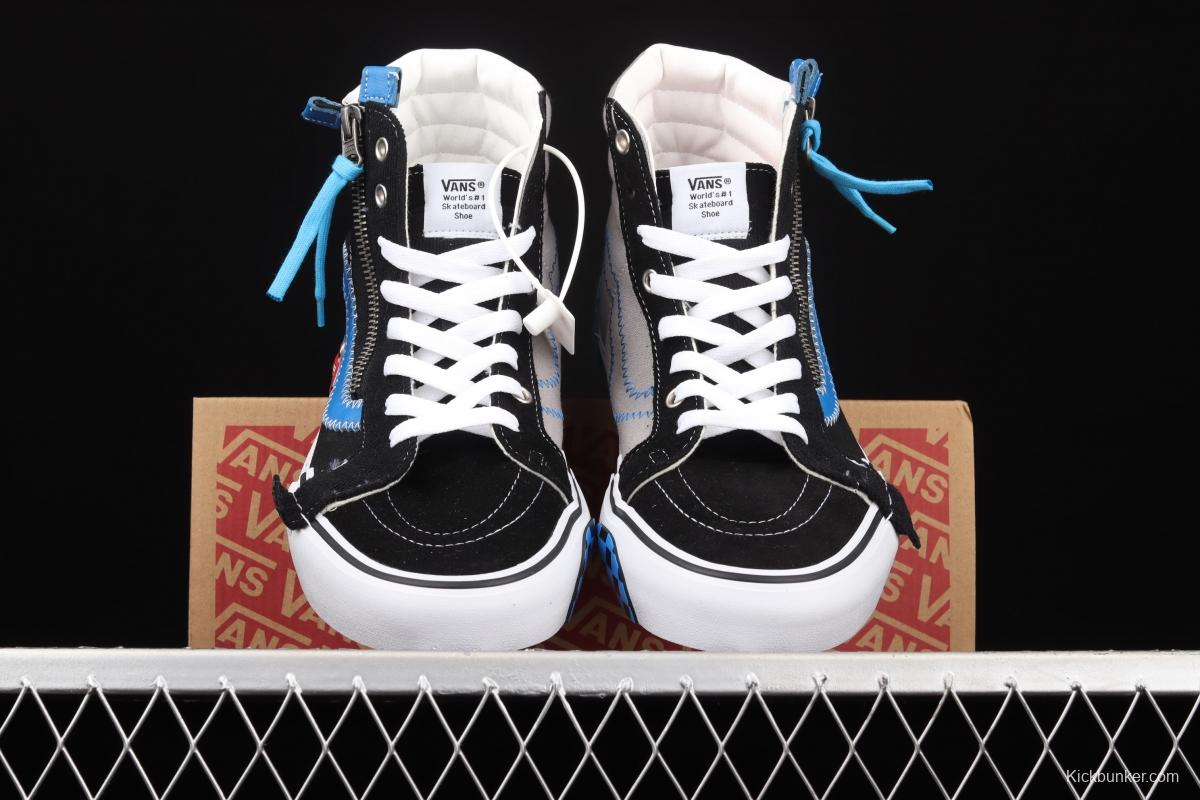 Vans SK8-Hi Reissue Ca Vance deconstructs and splices VN0A3WM15FC of high-top vulcanized shoes