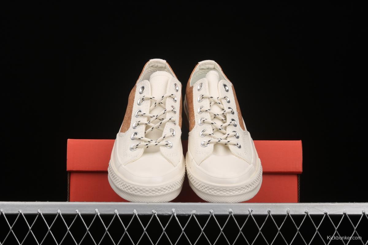 Converse 1970's Converse new cork color textile spliced low-top casual board shoes 170855C