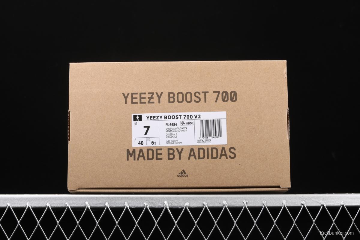 Adidas Yeezy Boost 700Inertia FU6684 Kanye coconut 700all black running shoes 3M reflection