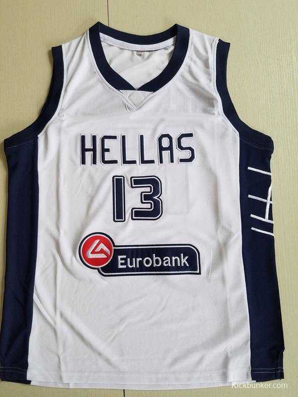Giannis Antetokounmpo 13 Greece College White Basketball Jersey