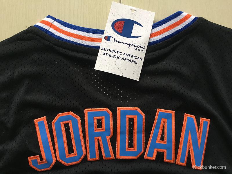 Michael Jordan 23 Movie Edition Black Basketball Jersey