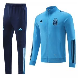 2022 Argentina Blue Full Zipper Tracksuit