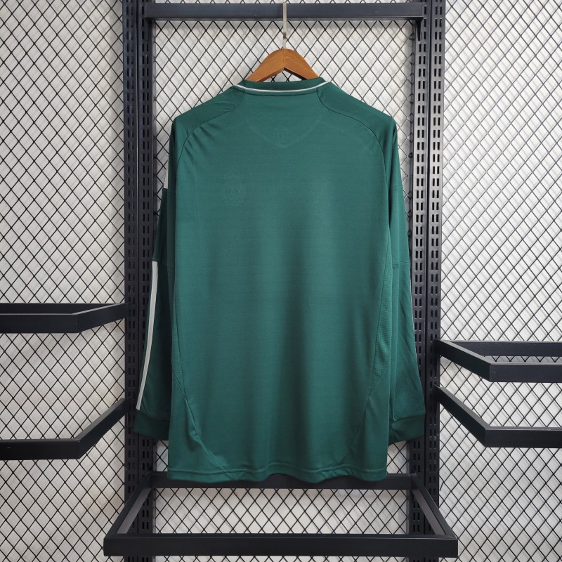 Retro Long Sleeve 2012/13 Real Madrid Third Green Jersey