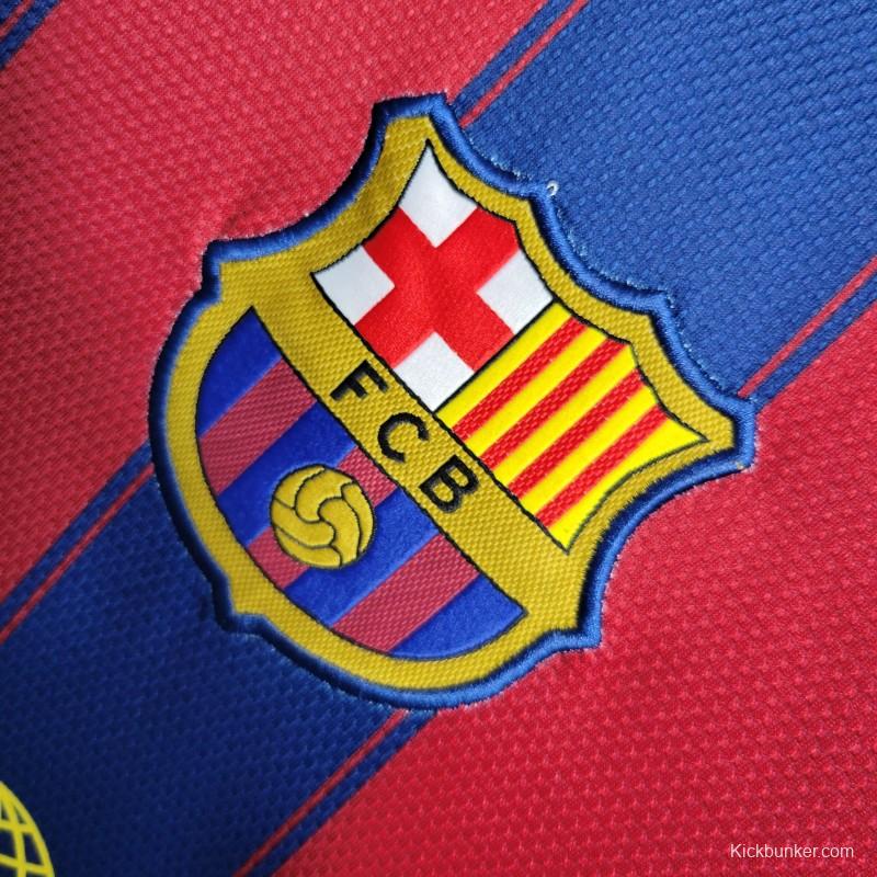 Retro 09-10 Barcelona Home Soccer Jersey