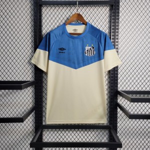 23-24 Santos Training Blue White Jersey