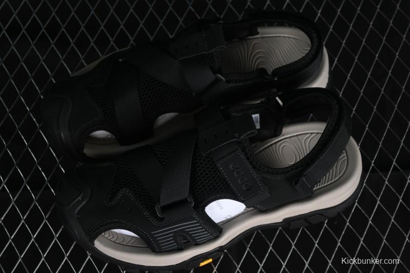 ECCO Offroad Series 2024 Summer Men's Casual Sandals with Soft Leather Upper and Mesh Panels - 63131501001