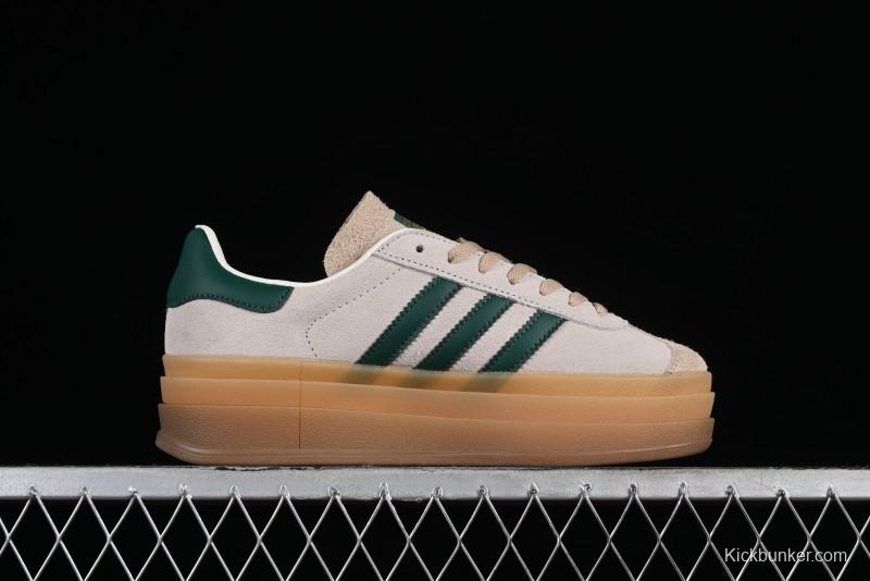 Adidas Originals Gazelle Bold ID7056 Low-Top Sneakers with Thick Sole for Casual Wear, Slip-Resistant and Durable - ID7056