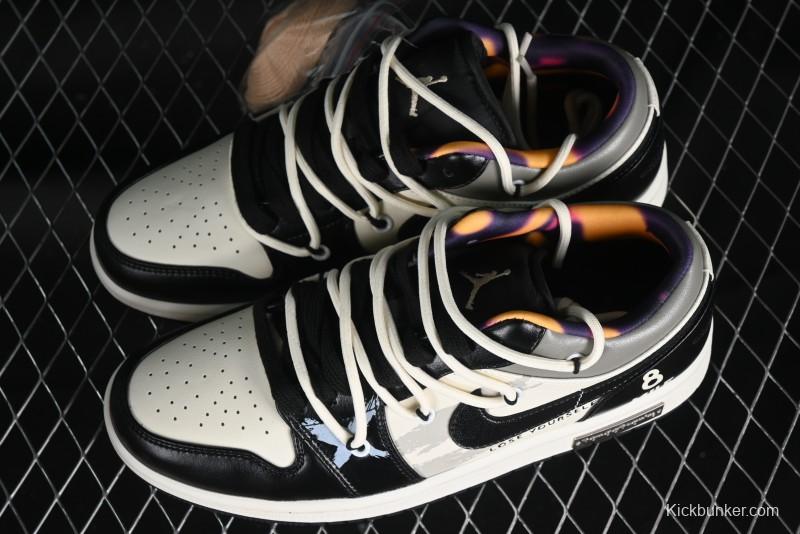 Nike Air Jordan 1 Low AJ1 Panda Prank Hip-Hop Theme - Big Shots Casual Sneakers