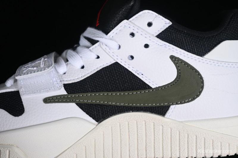 Nike Travis Scott x Jordan Cut The Check AJ1 Basketball Shoes with Velcro Strap - FZ8117-100