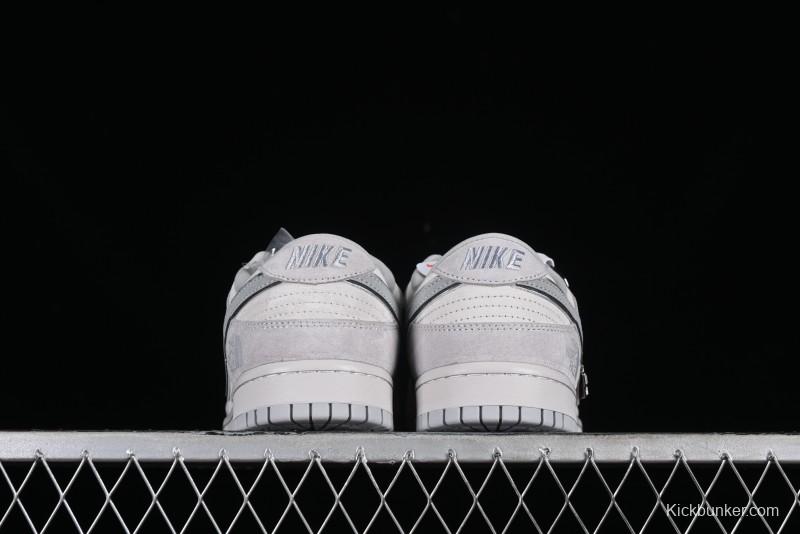 Nike Dunk Low The North Face CDG Collaboration - Light Grey Skateboarding Shoes - DQ1098-338