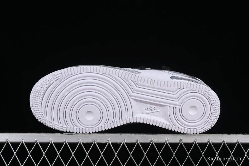 Nike Air Force 1 '07 Low Custom Anime Theme Spray Paint Swoosh Casual Sneakers - ZH0316-011