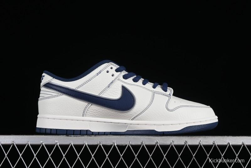 Supreme x Nike SB Dunk Low Deep Blue Colorway Low-Top Casual Skate Shoes - RM2308-238