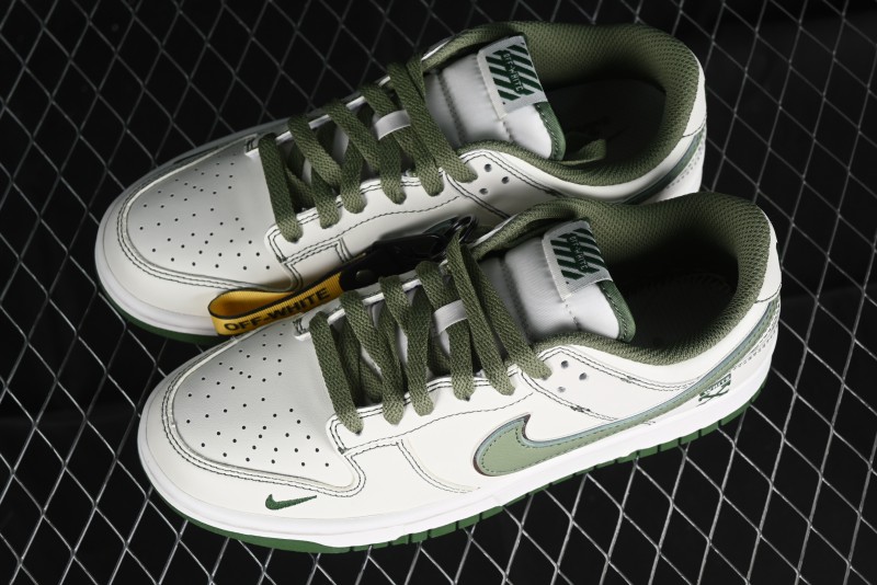 Nike SB Dunk Low OFF-WHITE Collaboration - Anniversary Premium Custom Low-Top Casual Sneakers DJ2024-002