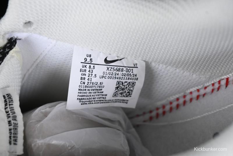 Nike Air Force 1 '07 Low Stussy Collaboration - Beige Black Gum Sole Low-Top Casual Sneakers - XZ5688-001