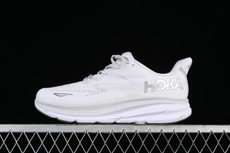 HOKA ONE ONE CLIFTON 9 Running Shoes with Lightweight Knit Mesh and Enhanced Cushioning - 1127895 NCWT