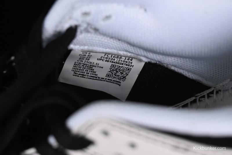 Nike SB Dunk Low Supreme Collaboration - Reverse Black White Swoosh Anniversary Custom Low-Top Casual Sneakers - FC1688-144