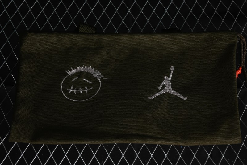 Nike Travis Scott x Jordan Cut The Check AJ1 Basketball Shoes with Velcro Strap - FZ8117-003