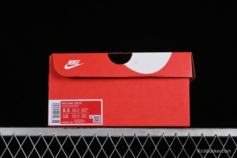 Nike SB Dunk Low Premium Yellow White SB Shattered Backboard Fashion Casual Skate Shoes - DM9467-700