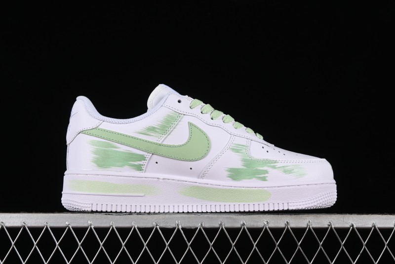 Nike Air Force 1 '07 Low Custom Hand-Painted Anime Theme with Swoosh Shadow and Strap - CW2288-111