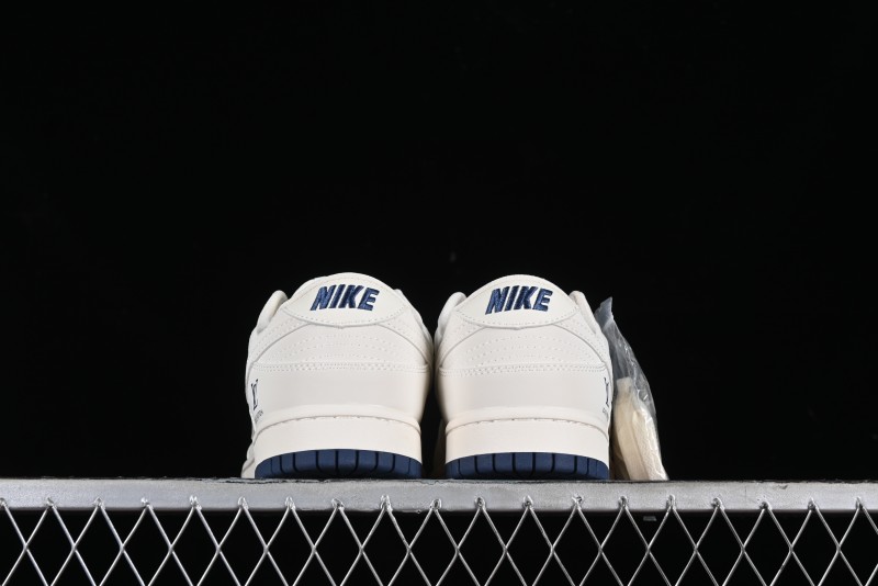 Nike SB Dunk Low LV Collaboration - Double Swoosh Blue Sole Anniversary High-End Custom Low-Top Casual Skate Shoes - XX2025-320