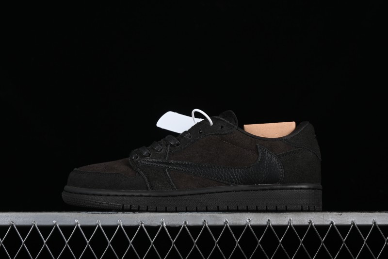 Nike Travis Scott x Air Jordan 1 Low OG AJ1 Reverse Swoosh Sneakers - DM7866-202