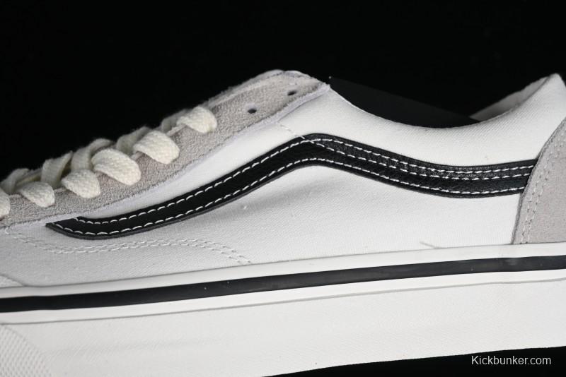 Vans Old Skool Reissue 136 Low-Top Skate Shoes with Detachable Cushioned Insole - VN000MT6KIG