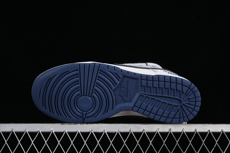 Nike SB Dunk Low The North Face Collaboration - Grey Blue Pig 8 Starry Sky Anniversary High-End Custom Low-Top Casual Skate Shoes - XX2025-311