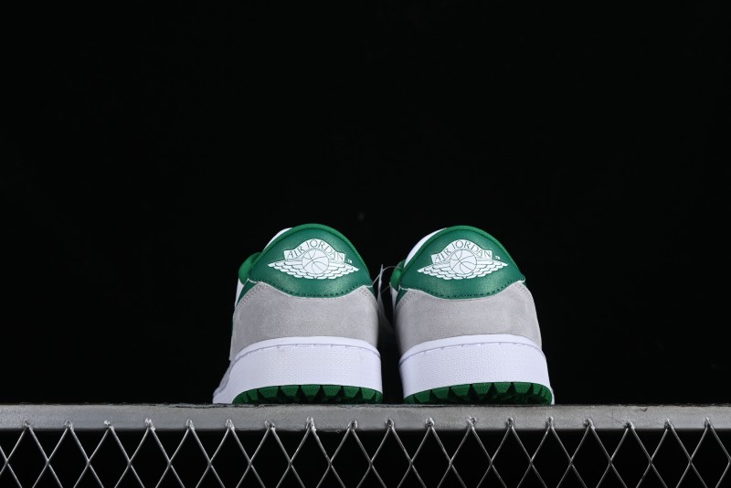 Nike Air Jordan 1 Low Golf Shoes Retro Grey White Green - DD9315-112