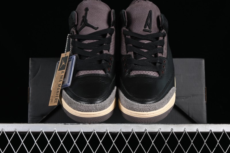 Nike A Ma Maniere x Air Jordan 3 Retro Black Sneakers - FZ4811-001