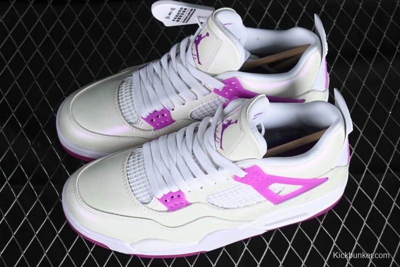 Nike Air Jordan 4 Retro Sneakers with Hyper Violet Accents - FQ1314-151