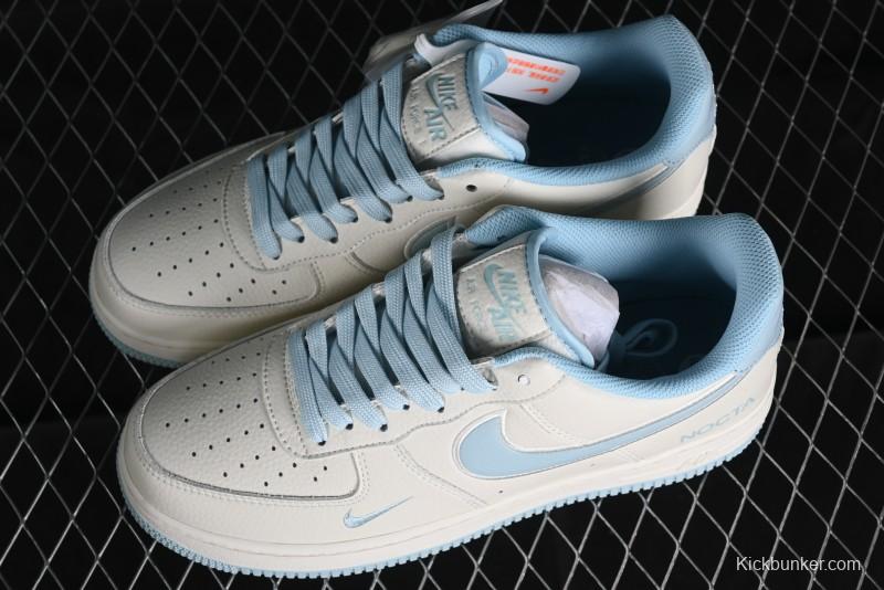 Nike Nocta x Nike Air Force 1 '07 Low Casual Sneakers with 3M Reflective Details and Full-Length Air Cushion - NO0224-026