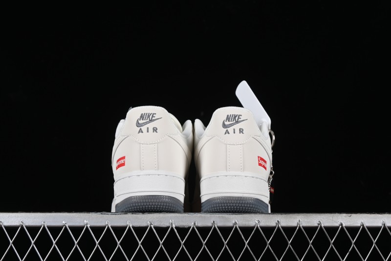 Nike Air Force 1 '07 Low LV Collaboration - White Grey Two-Tone Low-Top Casual Sneakers - XZ6188-005