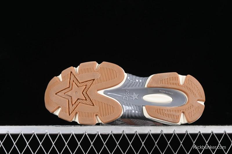 Dior Chrono Round Toe Lace-Up Lifestyle Casual Running Sneakers - 15U PINK