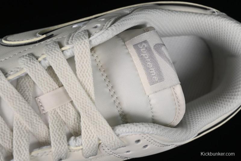 Nike SB Dunk Low Supreme Collaboration - Light Grey Anniversary Customized Low-Top Casual Skate Shoes - DJ2024-005