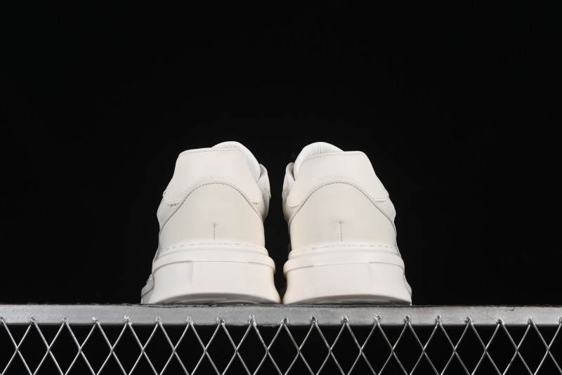 ECCO 2024 New Fashion Simple Versatile Genuine Leather White Sneakers - 61881301002