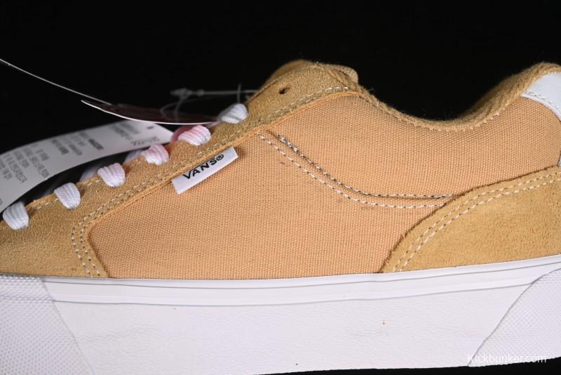 Vans Chukka Push Low-Top Skate Shoes in Beige with Slip-Resistant Sole - VN000CZW4MG