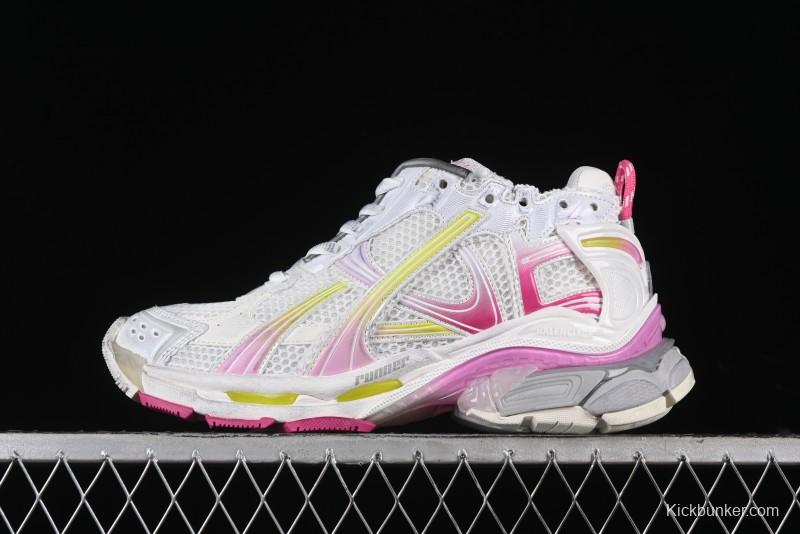 Balenciaga Runner Kith Four Color Retro Casual Sneakers - W3RMU9517