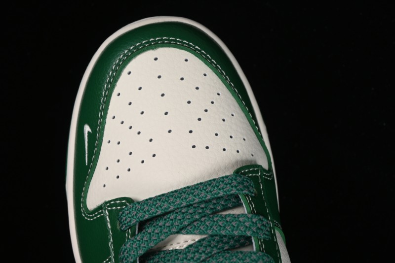 Nike SB Dunk Low Stussy Collaboration - Dark Green Anniversary Custom Low-Top Casual Skate Shoes - BB9898-005