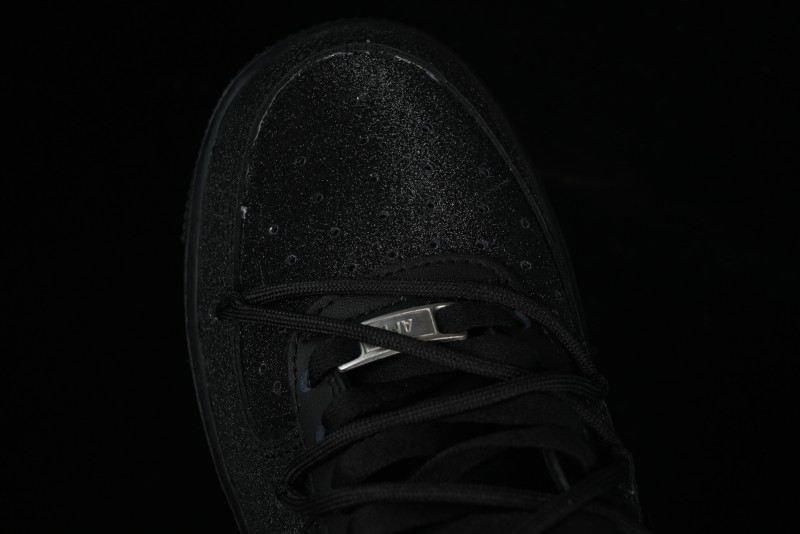 Nike Air Force 1 '07 Low White Black Starry Full Diamond Lace-Up Low-Top Casual Sneakers - ZH0316-032