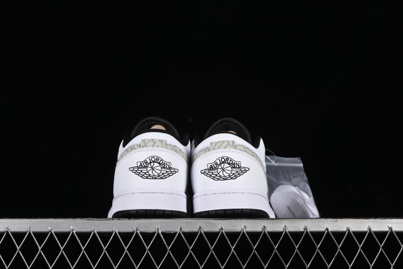 Nike Air Jordan 1 Low AJ1 White Mesh Retro Basketball Shoes - 338145-110