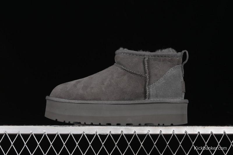 UGG Classic Ultra Mini Platform 3CM Wool Blend Mini Short Boots - 1135092