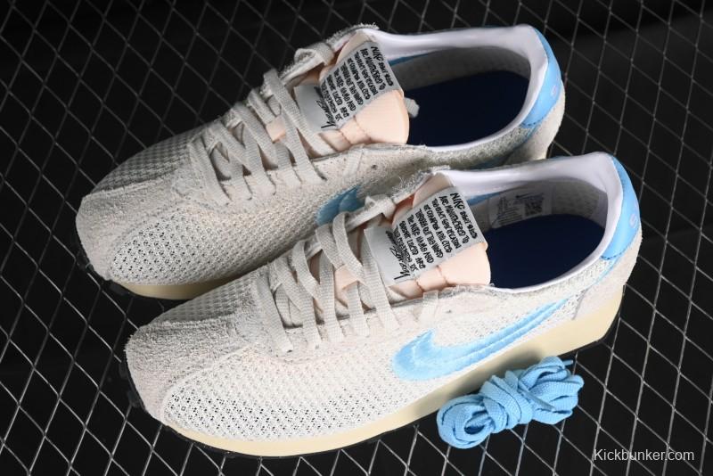 Nike Stussy Roshe Run LD-1000 Comfortable Versatile Non-Slip Durable Waffle Low-Top Casual Running Shoes - FQ5369-001