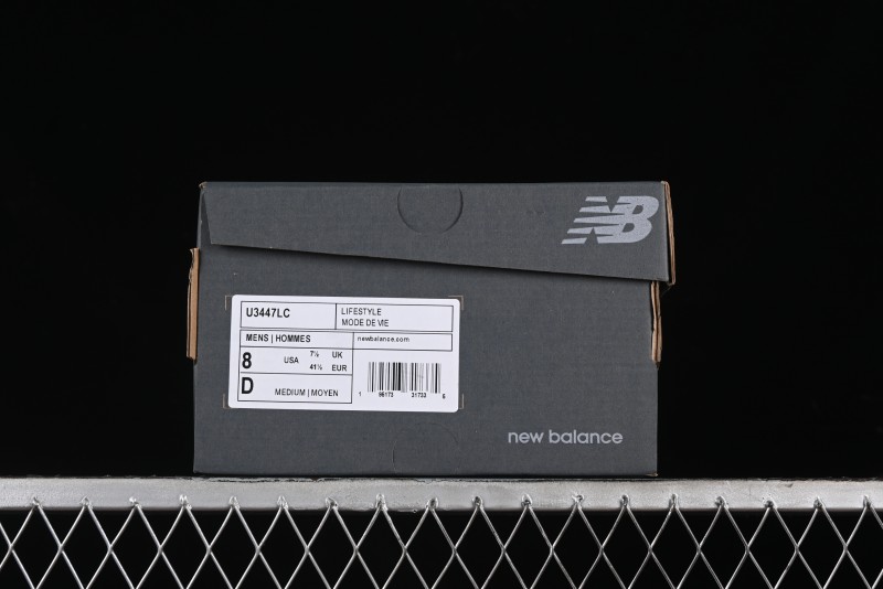 New Balance 3447 Series Retro Casual Running Shoes with Textile and Leather Upper - U3447LC