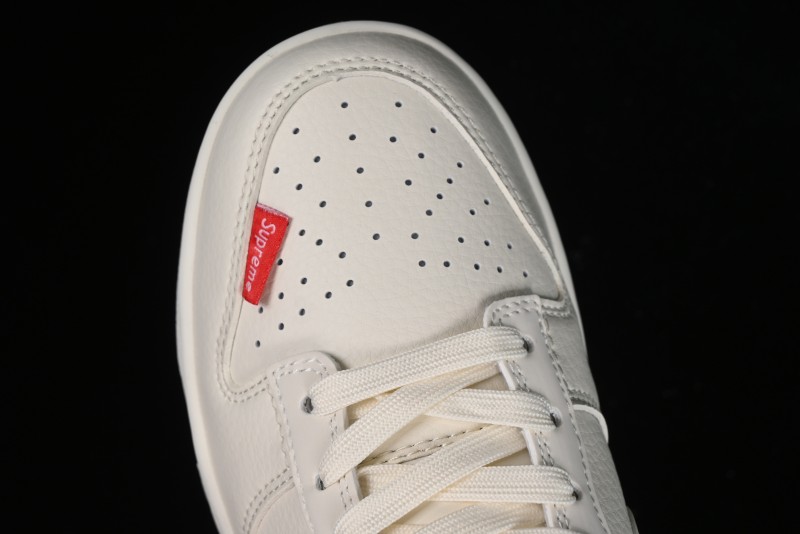 Nike SB Dunk Low Supreme Collaboration - Off-White Swoosh Anniversary High-End Custom Low-Top Casual Skate Shoes - SJ2068-267