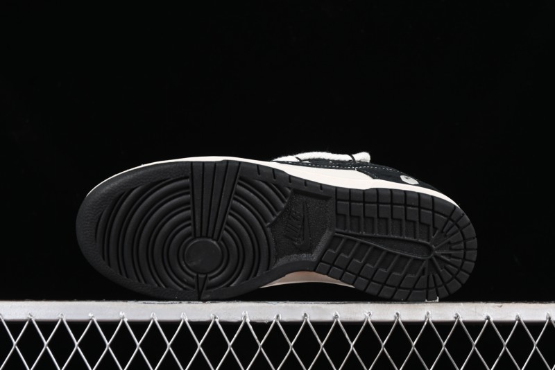 Nike SB Dunk Low BAPE Collaboration Strap Black Hook Anniversary Custom Low-Top Casual Sneakers - SJ2068-269