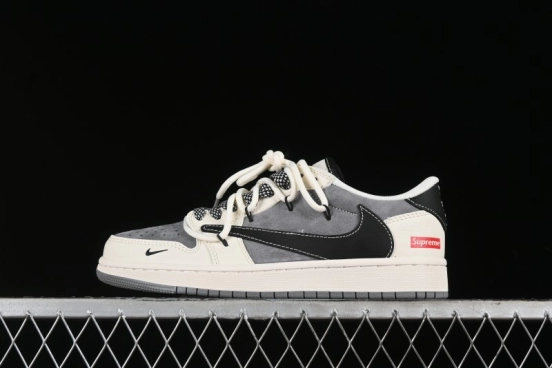 Nike Travis Scott x Fragment Design x Air Jordan 1 Low OG SP AJ1 Supreme Collaboration - SJ0086-132