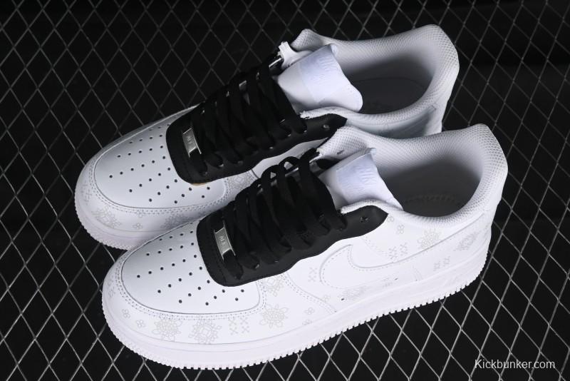 Nike Air Force 1 '07 Low Black Silk Chinese Style Casual Sneakers - ZH0316-036