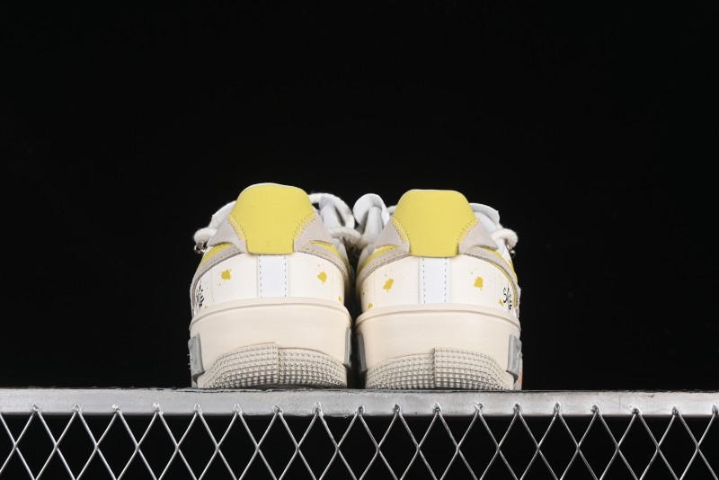 Nike Air Force 1 Fontanka Custom Graffiti Low-Top Casual Sneakers with Deconstructed Dual Laces - DV6984-001