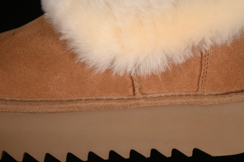 UGG Nita Platform Shearling Lined Winter Boots with Leather Upper - 1166733