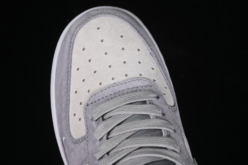 Nike Air Force 1 '07 Low The North Face Collaboration - Silver Grey Pigskin Sneakers - KK3333-004